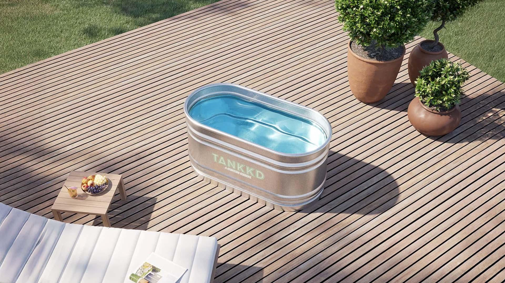 Oval swimming pool 90cm