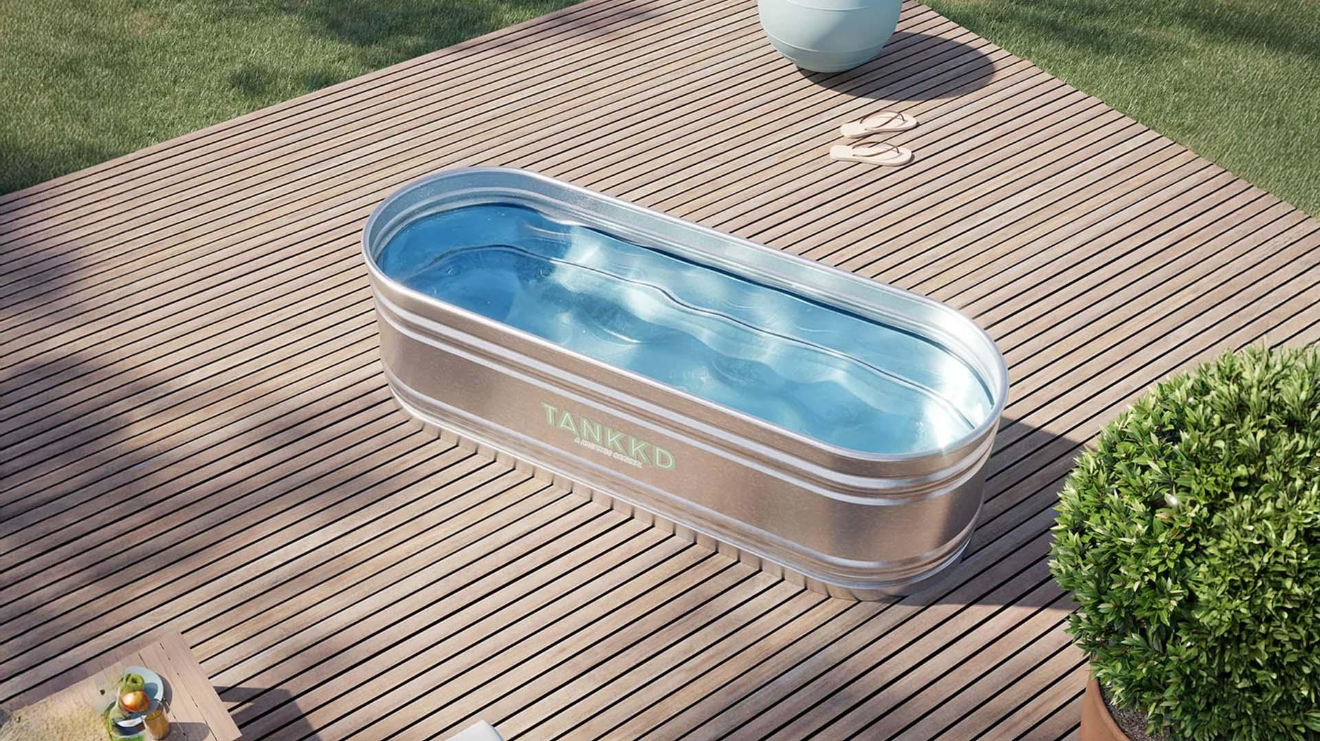 Oval swimming pool 210cm