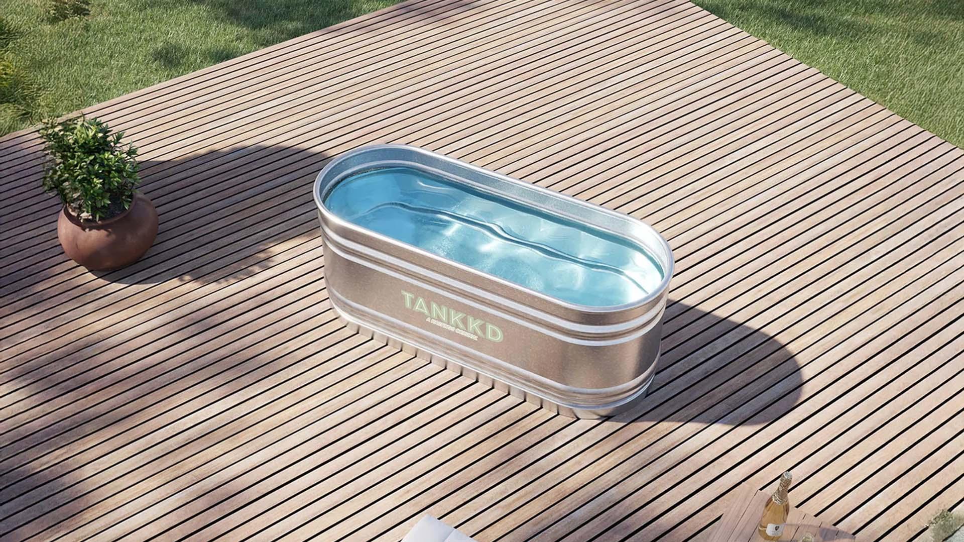 Oval swimming pool 180cm